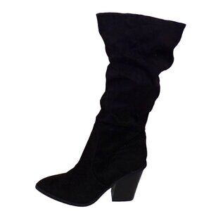 DV by Dolce Vita Numbra Boot Women's Boot Black Slouch Suede Pull On‎ 10 New